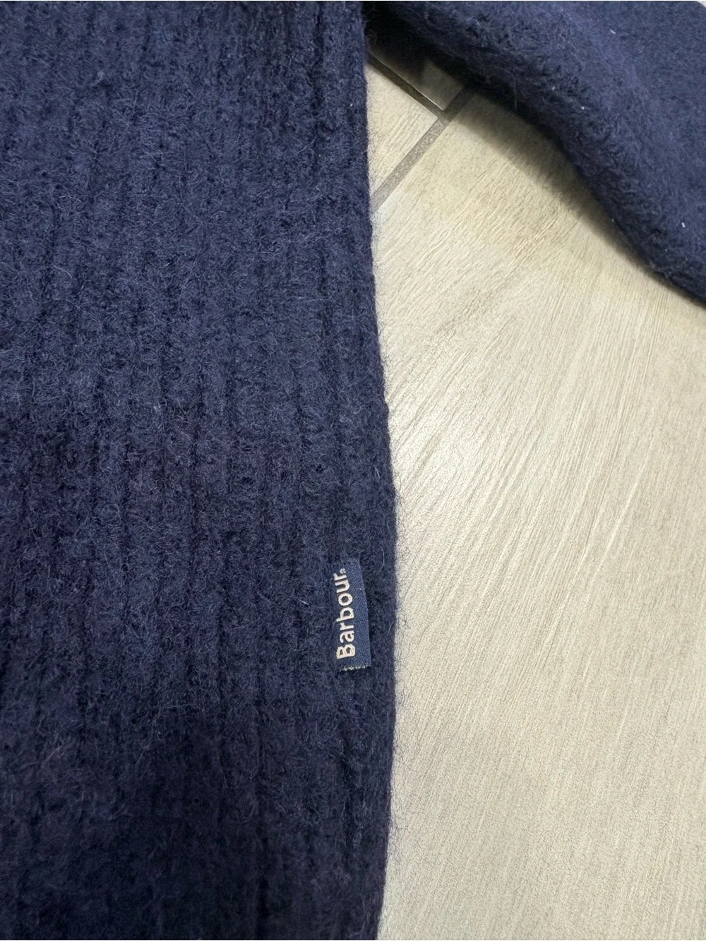 barbour navy jumper military size Small
